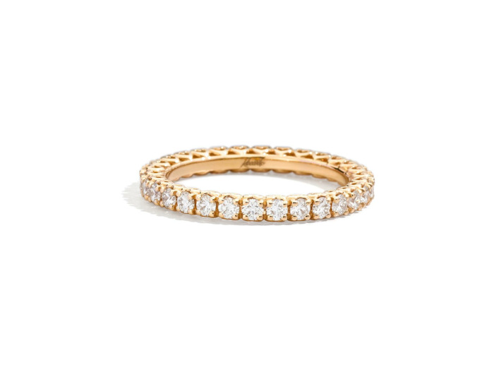 Bague Recarlo Anniversary en or jaune et Diamant 0.8ct, taille 53