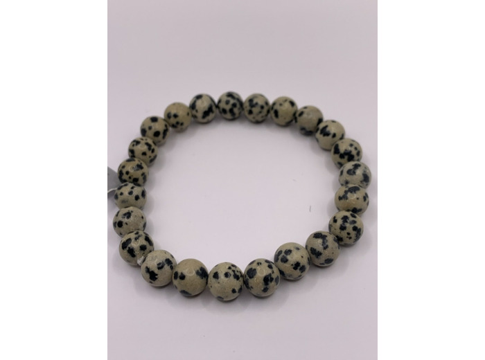 Bracelet en jaspe dalmatien