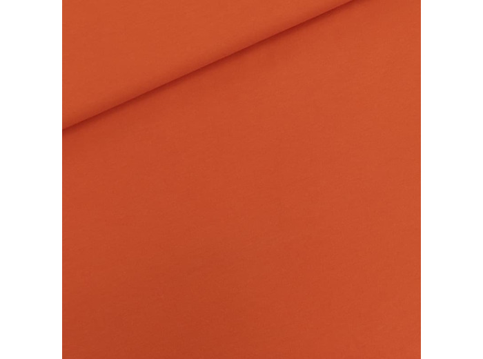 See You at Six - Tissu French Terry Coton Uni Couleur Rouge Puffin Bill