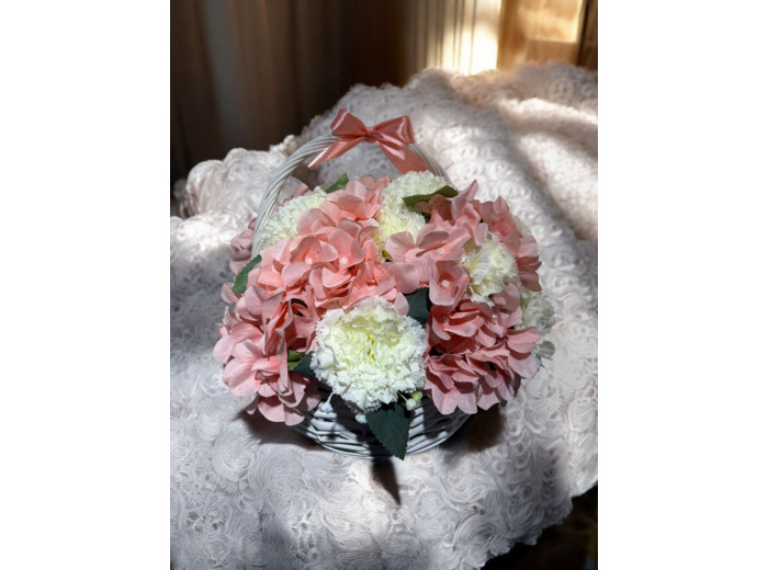 Panier de fleurs artificielles XS