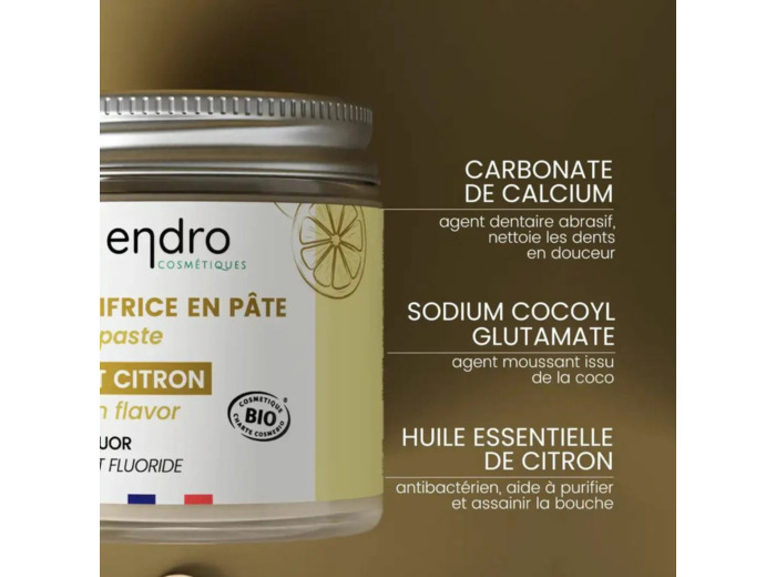 Dentifrice citron Endro