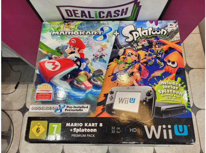 Console Nintendo Wii U 32go Pack Mario Kart 8 Splatoon