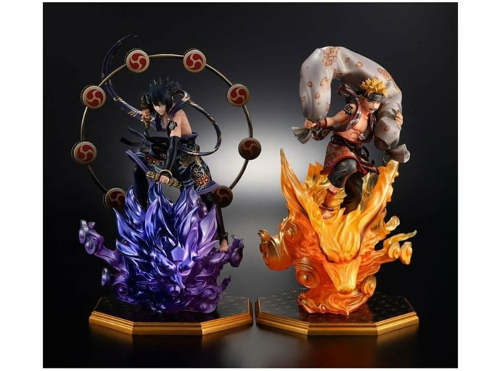 Naruto-shippuden - naruto et sasuke god gem set