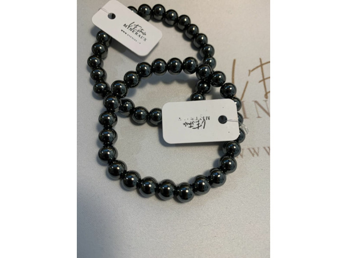 Bracelet en hématite 8 mm