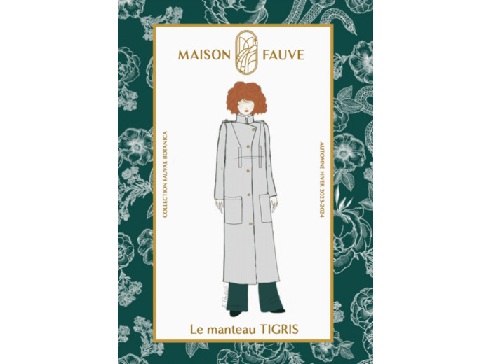 Maison Fauve - Patron Couture Manteau "Tigris" du 34 au 52