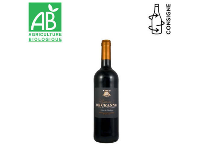 CH DE CRANNE COTE DE BX BIO 60 CABERNET 40 MER