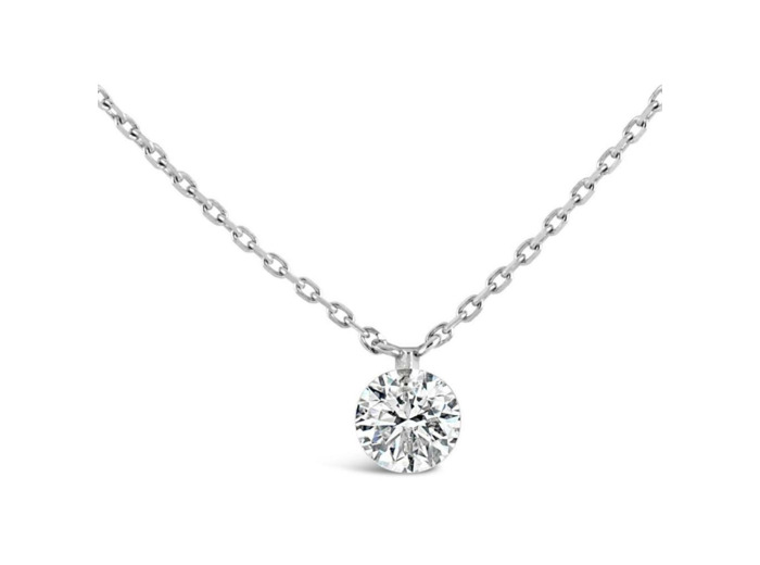 Collier Sarlane Etincelle en or blanc et diamant