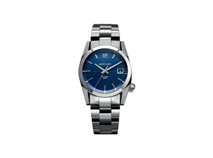Montre March LA.B AM69 Automatique - Navy - Acier brossé 3 maillons
