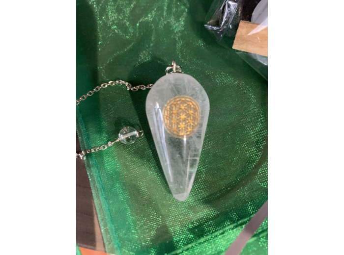 Pendule en cristal de roche