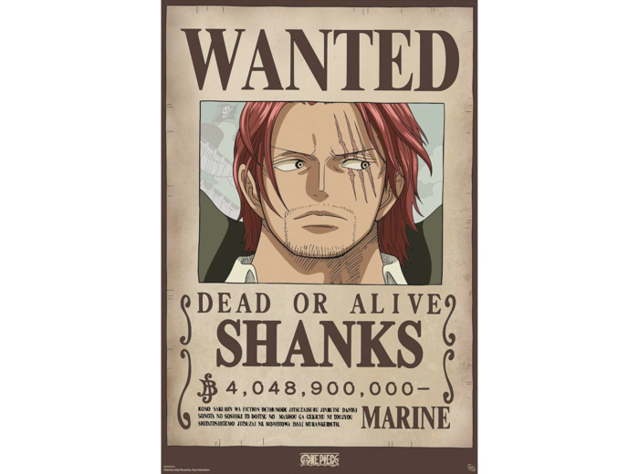 [POSTER] ONE PIECE - Poster 91,5 x 61 cm - Wanted Shanks Wano
