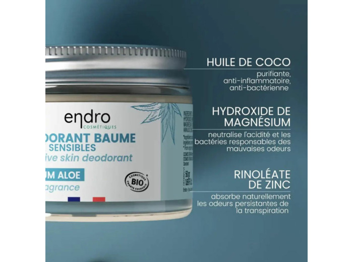 Déo Peaux Sensibles - Aloe Vera, sans bicarbonate Endro