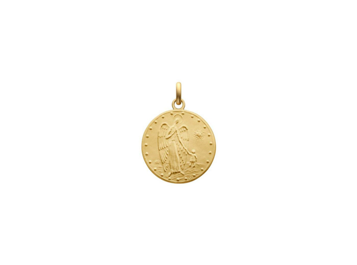 Médaille Arthus Bertrand Ange gardien en or jaune, 17mm