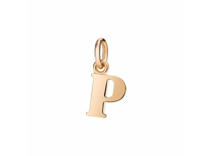 Pendentif DoDo Lettre P en Or rose
