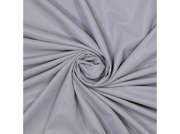 Fibre Mood - Tissu Similicuir Souple "Pax" Uni Couleur Gris