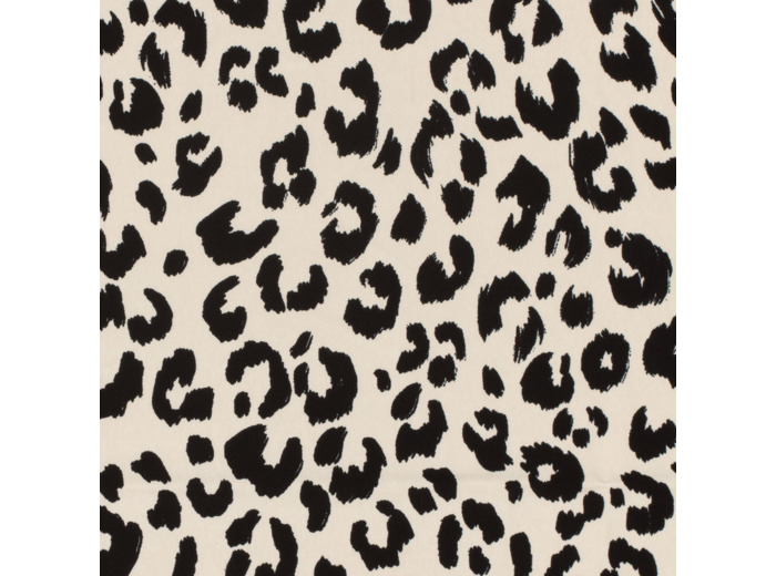 Sélection Coup de coudre - Tissu Twill Souple au Motif Léopard Sur le Fond Beige Clair