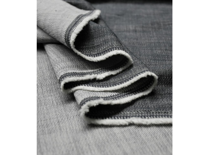 Singulière par Cousette - Tissu Jean Souple "Classique black"