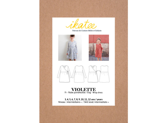 Ikatee – Patron Enfant Robe "Violette" de 3 à 12 ans