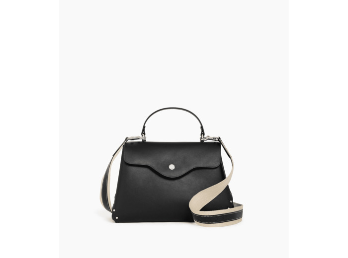 Sac à main moyen modèle Sans Couture en cuir lisse