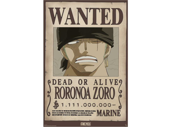 [POSTER] ONE PIECE - Poster Maxi 91,5x61 - Wanted Zoro Wano