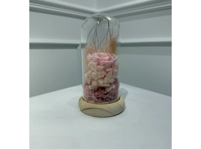 Cloche rose eternelle led