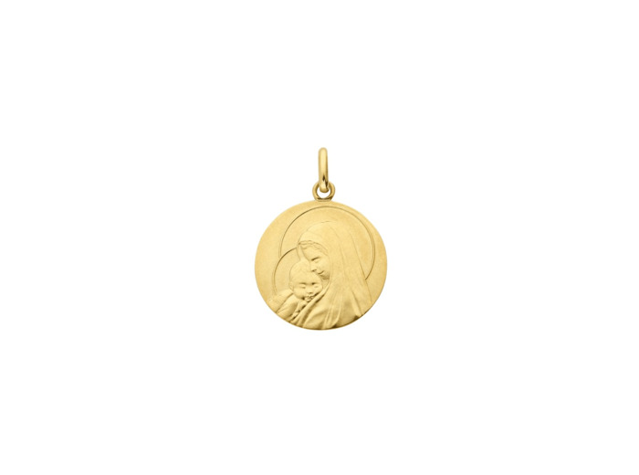 Médaille Arthus Bertrand Douce Mère en or jaune satiné, 18mm