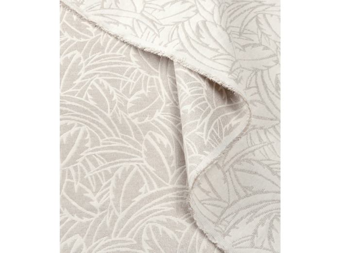 Studio Walkie Talkie - Tissu Jacquard "Millefeuille Silver" de Coton Mélangé