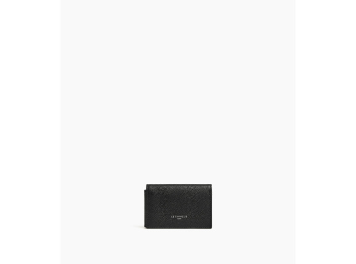 Porte cartes horizontal 2 volets Lucien en cuir grainé