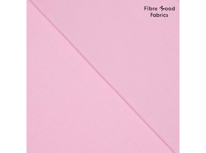 Fibre Mood - Tissu Popeline de Coton Lavé "Jazz" Uni Couleur Rose Bonbon