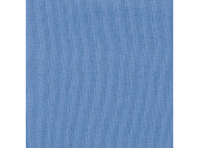 C. Pauli - Tissu Bord Cote de Coton Uni Couler Bleu Vif