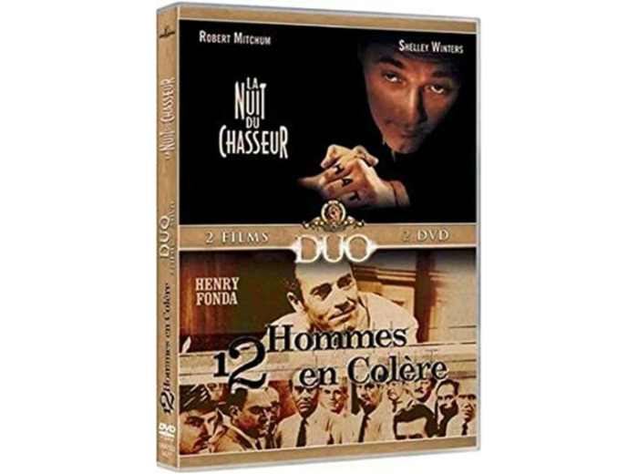 Dvd La Nuit du chasseur / 12 hommes en colère - Coffret 2 DVD