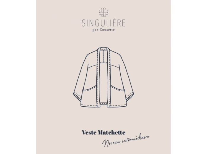 Singulière par Cousette – Patron Couture Veste "Matchette" du XS au XXXL