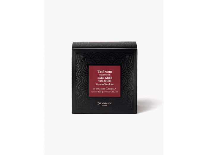 Thé noir Earl Grey Yin Zhen 50 sachets Cristal