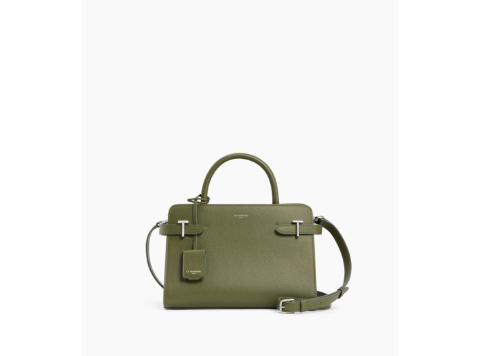 Sac à main moyen modèle Emilie en cuir grainé