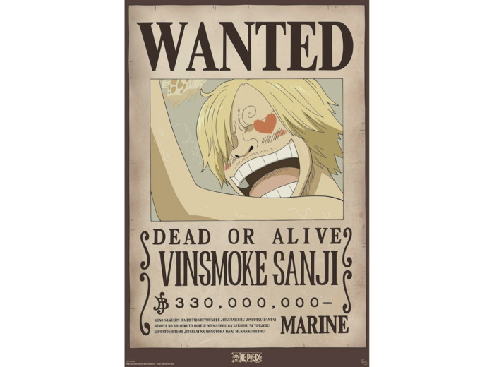 [POSTER] ONE PIECE -Poster Maxi (91,5 x 61 cm) - Wanted Sanji