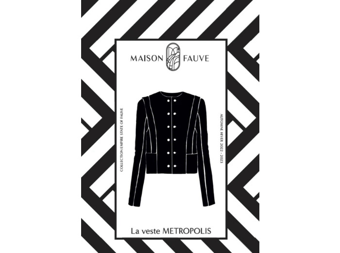 Maison Fauve - Patron Couture Veste "Metropolis" du 34 au 52