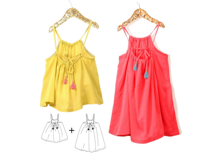 Ikatee - Patron Enfant Duo Blouse et Robe "Majorque" 3 - 12 ans