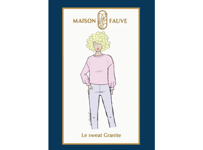 Maison Fauve – Patron Femme Sweat "Granite" du 34 au 52