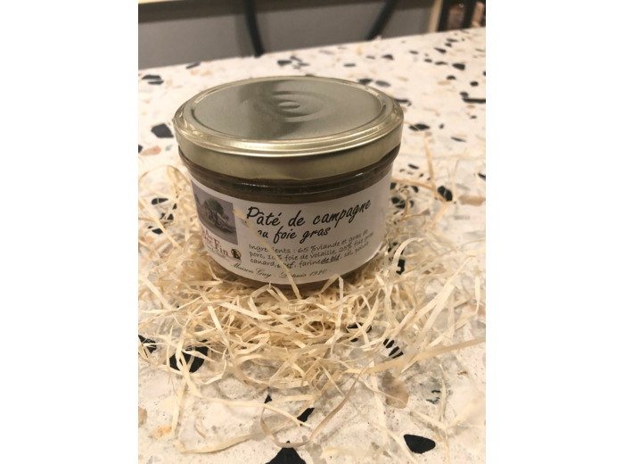 Pâté de campagne au foie gras 180g