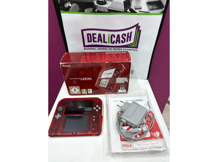 Console Nintendo 2DS - Transparente rouge