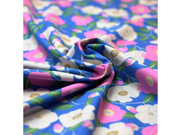 Sélection Coup de coudre - Popeline de Coton Imprimé "Eglantine"