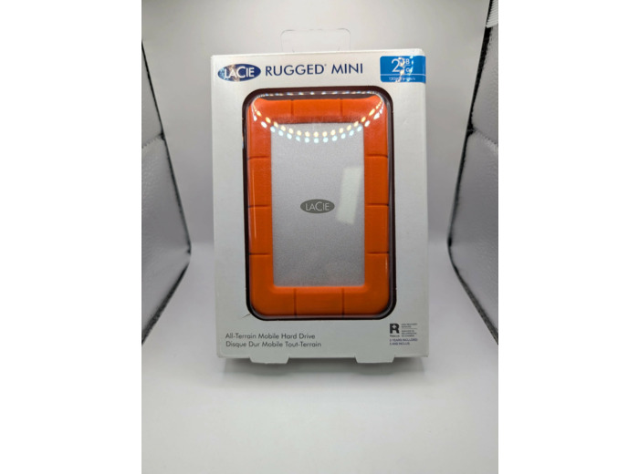 LaCie Rugged Mini disque dur externe 2 To Orange, Argent