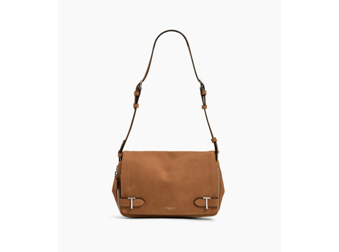 Petit sac bandoulière Simone en cuir nubuck grainé
