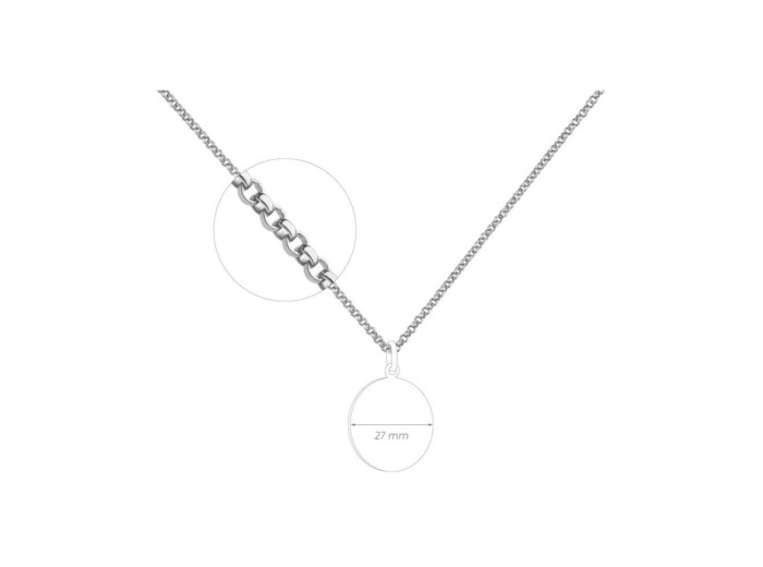 Chaîne Jaseron Arthus Bertrand en argent, taille 70 cm