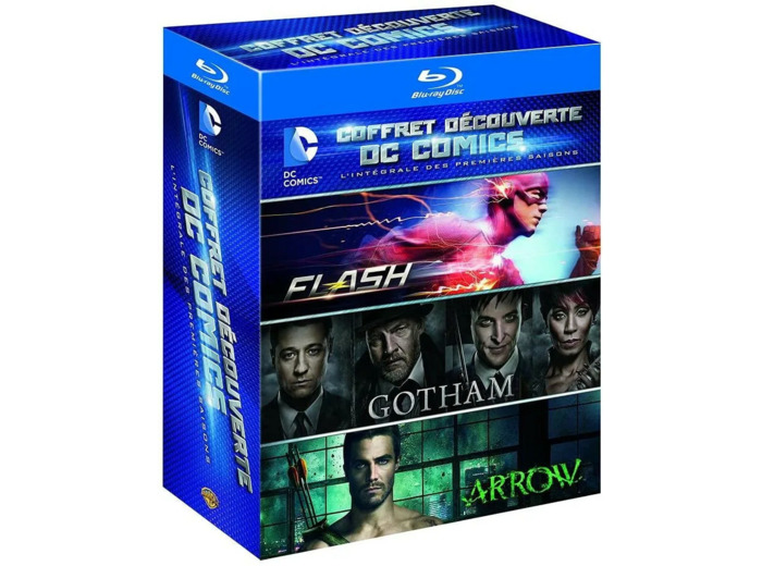 Blu-Ray Coffret découverte DC Comics, l'intégrale des premières saisons : Flash + Gotham + Arrow