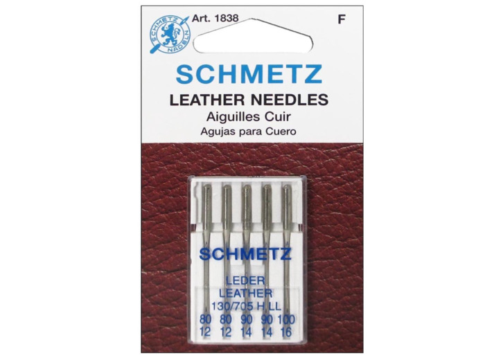 Schmetz - Set 5 Aiguilles Cuir Assorties