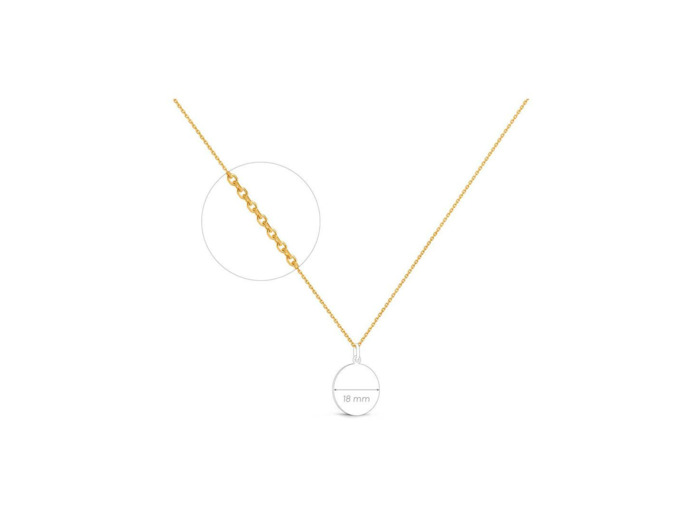 Chaîne forçat limé Arthus Bertrand en or jaune