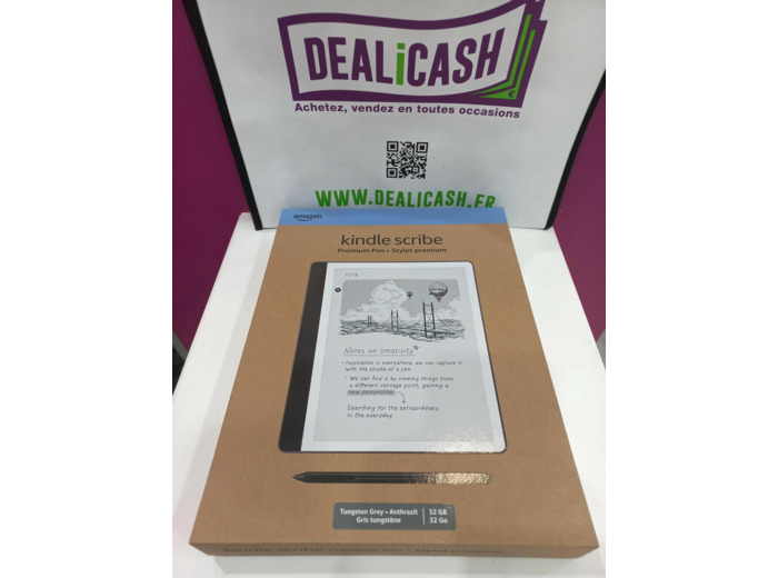 Tablette Amazon Kindle Scribe (32 Go) Écran repensé avec bordures uniformes