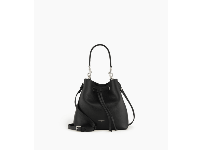 Sac seau Louise en cuir grainé