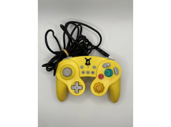 Hori Battle Pad Jaune Usb Manette De Jeu Analogique Nintendo Switch