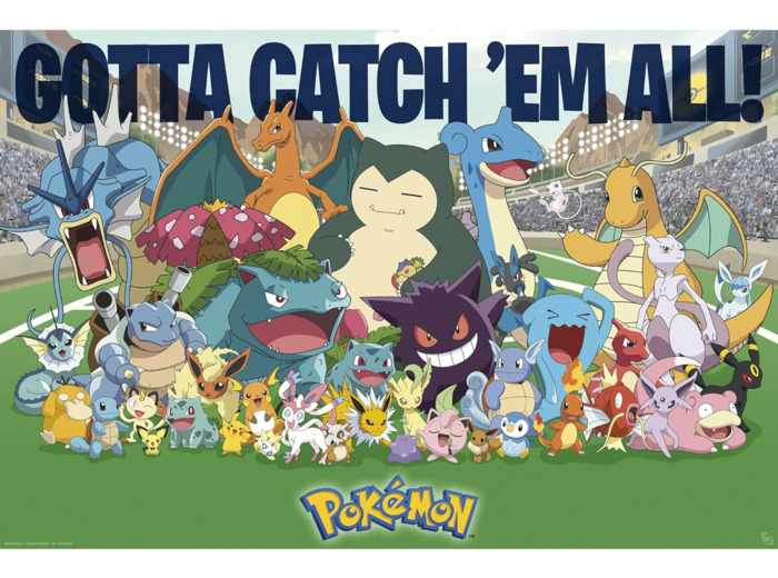 [POSTER] POKEMON - Poster Maxi (91,5 x 61 cm) - Favoris de tous les temps